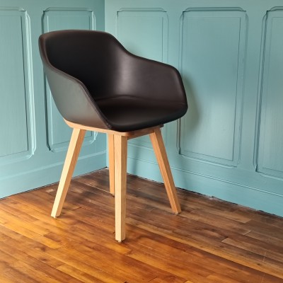 KUSKOA - Chair made of oak and leather