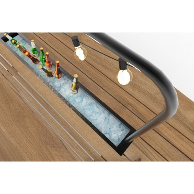 Table d'extérieur en bois massif