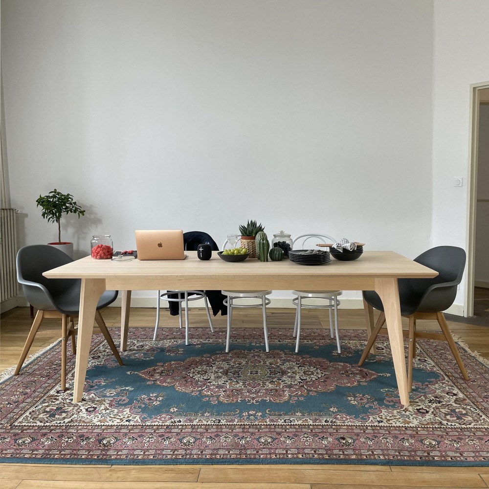 Table scandinave en bois massif - Brût
